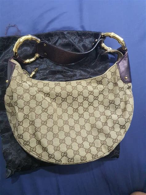 gucci bamboo hobo|authentic Gucci hobo bag.